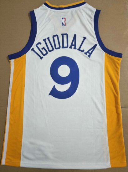 NBA 9 Iguodala Warriors Maillot blanc